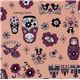 orange matryoshka dolls Kokka fabric Japan babushka 1