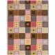 pale rosa Riley Blake fabric with patchwork squares paisley 2