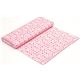 pale pink Robert Kaufman fabric with white flowers 3