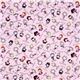 pale pink children designer fabric with comic girls 2