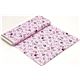pale pink children designer fabric with comic girls 3