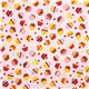 pale rosa designer fabric with tossed mini cupcakes USA 2