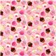 pale pink patterned designer fabric cupcakes candle cherry 2