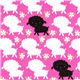 pale rosa sheep flannel fabric flowers Timeless Treasures 1