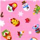 pink Christmas fabric Matryoshka kawaii animals 1