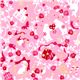 pink Christmas fabric cute animals roses glitter 1