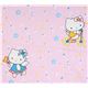 pink Hello Kitty fabric playing with flowers stars 2