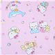 rosa Hello Kitty Stoff mit Delfin, Babys & Flugzeug 1