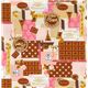pink Japanese fabric France chocolate Cosmo 2