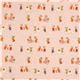 pink Kokka fabric with mouse family by Heather Ross 1