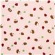 pink Kokka oxford fabric hedgehog & ladybird from Japan 2