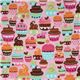 pink Michael Miller fabric Sweet Treats cupcakes 2