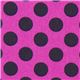 pink Michael Miller fabric grey polka dots 1