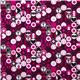 pink Peace Buttons Michael Miller designer fabric 2