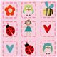 pink Riley Blake fabric cute animals for girls 1