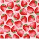pink big strawberry fabric from Kokka Japan 2