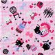 pink canvas fabric kitty presents Japan kawaii 1