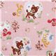 pink deer squirrel bunny Kokka linen fabric 1