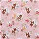 pink deer squirrel bunny Kokka linen fabric 2