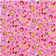 pink dolls fabric with toys animals flowers kawaii 2