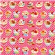pink dotted Cupcake fabric by Cosmo from Japan 2