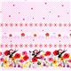 pink fairy tale Thumbelina children fabric Kokka 2