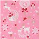 pink kawaii Christmas fabric Bambi bunny glitter Japan 1
