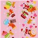 pink kawaii Christmas fabric Santa Claus macaroons 1
