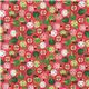 pink kawaii apple fabric with faces Robert Kaufman 2