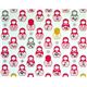 pink matryoshka dolls Kokka fabric Japan babushka 2