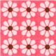 pinker Bio-Stoff mit kleinen Blumen von Robert Kaufman 1