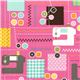 pinker N�hmaschinen Stoff von Robert Kaufman USA 1