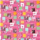 pinker N�hmaschinen Stoff von Robert Kaufman USA 2