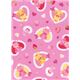 pink teddy bear hearts Japanese fabric Lecien 2