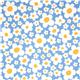 pretty flower fabric with big daisies by Kokka 2