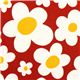 pretty flower fabric with big daisies by Kokka 1