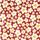pretty flower fabric with big daisies by Kokka 2