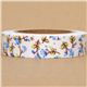 pretty white Fabric Deco Tape with blue flowers 1