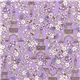 purple Eiffel Tower & flowers Kokka fabric from Japan 1