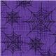 purple Halloween fabric spider web designer fabric 1