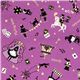 purple Japanese fabric Alice in Wonderland circus 1