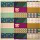 purple Kokka retro fabric with phone flower rectangular 2