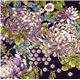 purple Robert Kaufman fabric with Asian flowers & border 2