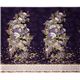purple Robert Kaufman fabric with Asian flowers & border 6