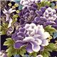 purple Robert Kaufman fabric with Asian flowers & border 7