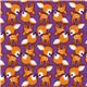 purple baby deer Kokka oxford cloth fabric Bambi Japan 1