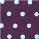 purple echino canvas fabric with light blue polka dots 1
