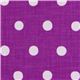 purple echino canvas fabric with lilac polka dots 1