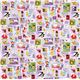 violetter Mrchen Stempel Kinder Stoff von Kokka Japan 3