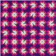 purple retro flower fabric de Michael Miller USA 2